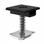 Köztes leszorító Földelő tüskével 30-40mm FEKETE