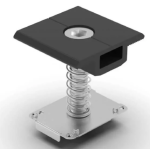 Köztes leszorító Földelő tüskével 30-40mm FEKETE